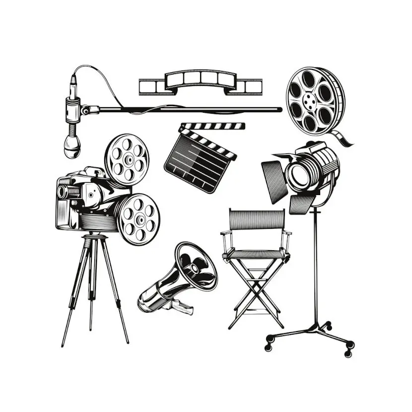 Επαγγελματικός χώρος με ιδανικό φωτισμό και εξοπλισμό για βιντεοσκόπηση και δημιουργία ψηφιακού περιεχομένου.