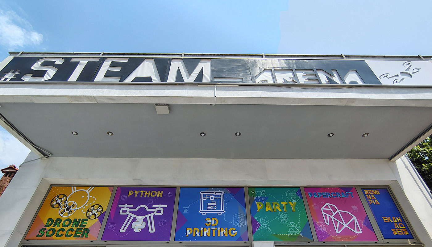 steam-arena11 STEAM-Arena, drone soccer, papercraft, 3d printing.